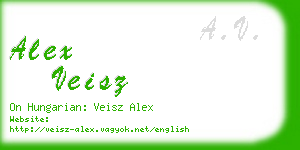 alex veisz business card